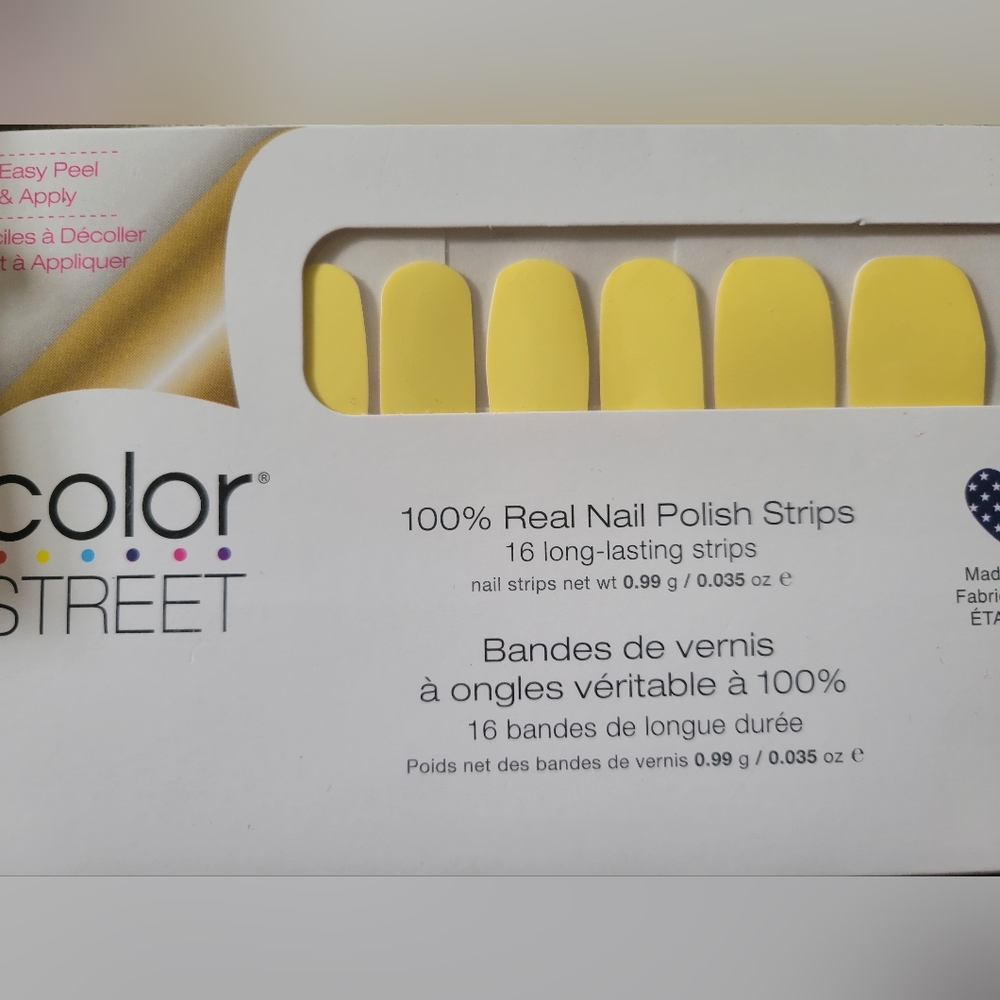 Color Street Nail Polish Strips in shade Belgium Buttercup